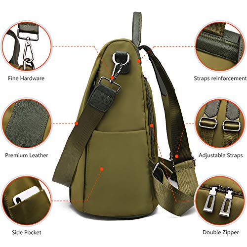 Charmore Women Backpack Ladies Rucksack Waterproof Nylon School bags Anti-theft Dayback Shoulder Bags