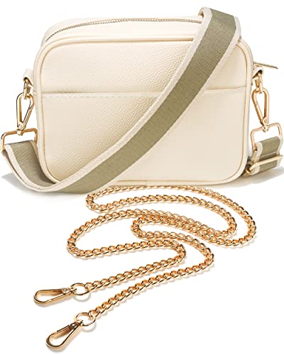 Lily England Ladies Cross Body Bag - Handbag with Adjustable Wide Strap & Gold Purse Chain - Multipurpose Shoulder & Crossbody Bags for Women