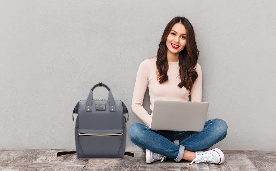 Mini Women Backpack, Small Laptop Backpack, Stylish College School Casual Daypack Bookbag, Work Bags Shopping Light Weight Rucksack For Girls Student Teacher Fits