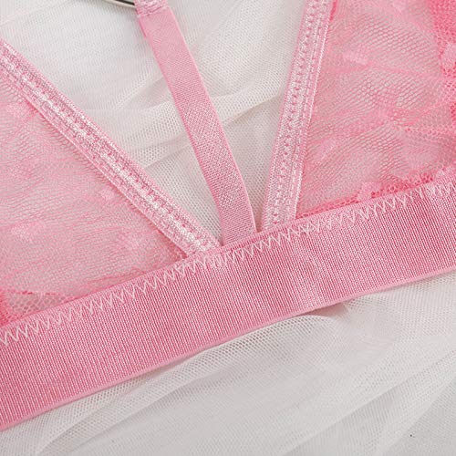 Lingerie Set Love Honey Lingerie Set Long Sleeve Stockings for Women Lingerie Sets for Women UK White Black Bodysuit Women Plus Size Valentines Day Sales Clearance