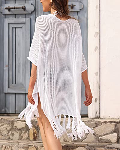 Women Swimsuit Cover Up Bathing Suit Kimono Long Beach Dress Floral Lace Bikini Swim Coverup Sun Protection Clothing