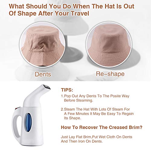 Anycosy Cotton Bucket Hat Women Summer Outdoor Floppy Sun Cap Packable with Big Wide Brim