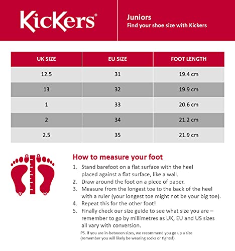 Kickers Unisex Kid's Kick Lo Leather School Shoes,BLACK PATENT