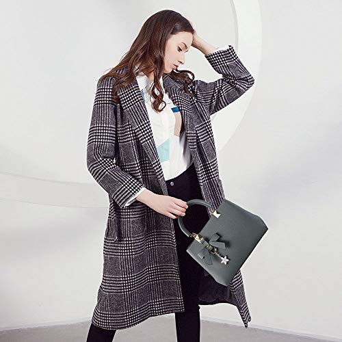 URAQT Womens Handbags, New Top Handle Bag, PU Leather Ladies Shoulder Bag Messenger Bag with Exquisite Metal Pendant, Fashion Tote Bag for Casual & Work, Mother's Day Gift
