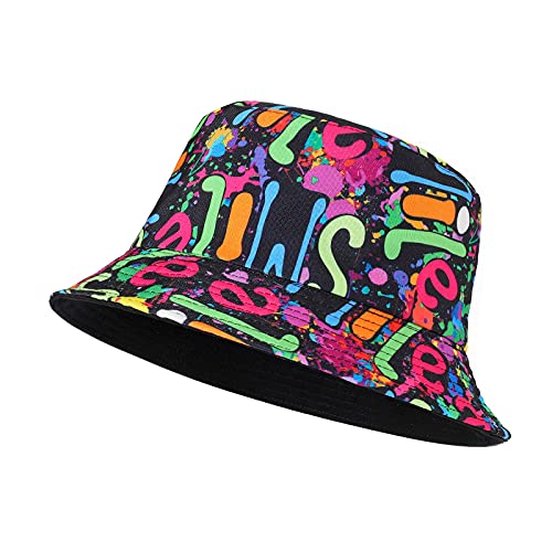 MengPa Unisex Bucket Hat Men Women Summer Travel Sun Fisherman Hats Reversible
