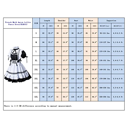 Wannsee Anime French Maid Apron Lolita Fancy Dress Cosplay Costume Furry Cat Ear Gloves Socks Set