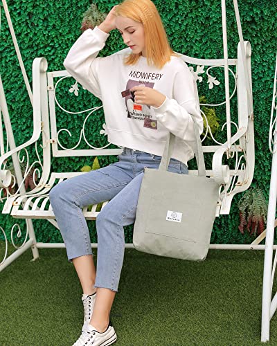 Makukke Corduroy Totes Bag - Women's Shoulder Handbags Big Capacity Shopping Bag