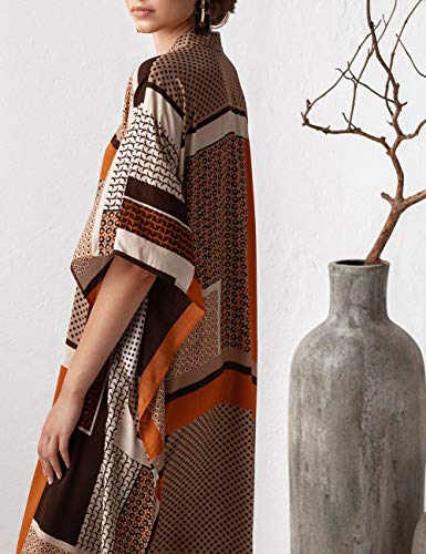 Bsubseach Swimsuit Cover Up for Swimwear Women Kaftan Dresses Summer Caftan with Drawstring