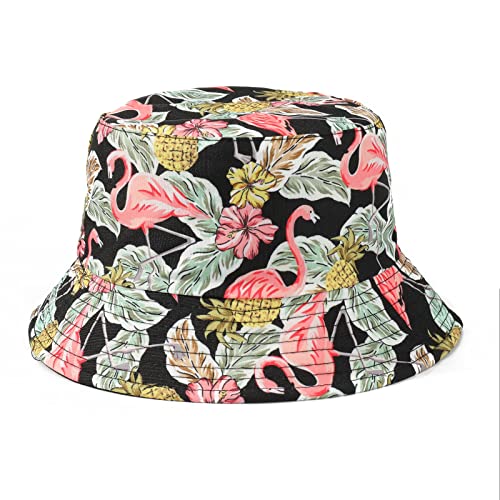 MengPa Unisex Bucket Hat Men Women Summer Travel Sun Fisherman Hats Reversible
