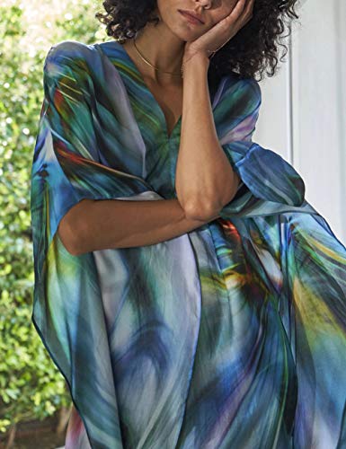 Bsubseach Swimsuit Cover Up for Swimwear Women Kaftan Dresses Summer Caftan with Drawstring
