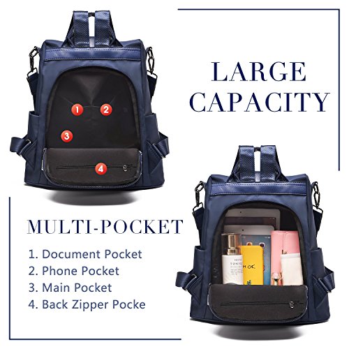 Charmore Women Backpack Ladies Rucksack Waterproof Nylon School bags Anti-theft Dayback Shoulder Bags