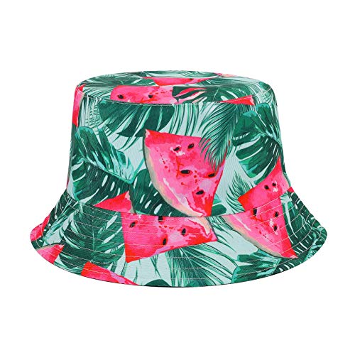 MengPa Unisex Bucket Hat Men Women Summer Travel Sun Fisherman Hats Reversible