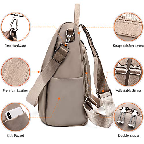 Charmore Women Backpack Ladies Rucksack Waterproof Nylon School bags Anti-theft Dayback Shoulder Bags