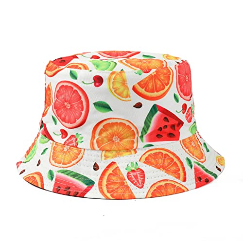 MengPa Unisex Bucket Hat Men Women Summer Travel Sun Fisherman Hats Reversible