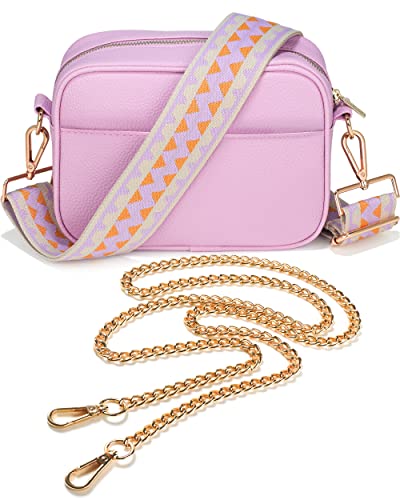 Lily England Ladies Cross Body Bag - Handbag with Adjustable Wide Strap & Gold Purse Chain - Multipurpose Shoulder & Crossbody Bags for Women