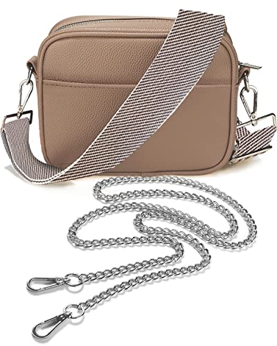 Lily England Ladies Cross Body Bag - Handbag with Adjustable Wide Strap & Gold Purse Chain - Multipurpose Shoulder & Crossbody Bags for Women