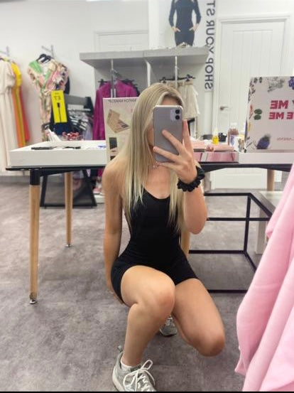 NINA - SLEEVELESS (UNITARD Style )  RIB KNIT Playsuit