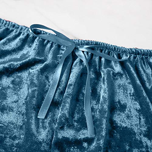 Sexy Lingerie for Women Naughty Erotic Outfits Women Velvet Deep V Camisole Bow Shorts Set Bra Underwear Slutty Underwears Nightwear Sets for Ladies