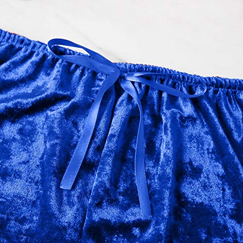 Sexy Lingerie for Women Naughty Erotic Outfits Women Velvet Deep V Camisole Bow Shorts Set Bra Underwear Slutty Underwears Nightwear Sets for Ladies