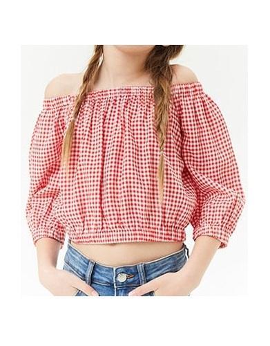 Off Shoulder Crop Top