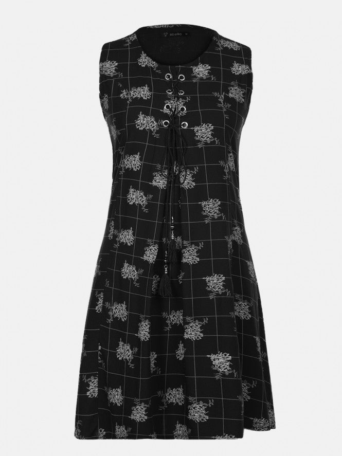 Women Half Sleeve Mid Frock (Mustard)