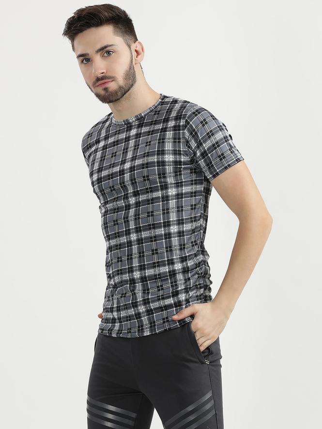 Men Drifit Half Sleeves T-Shirt (Grey)
