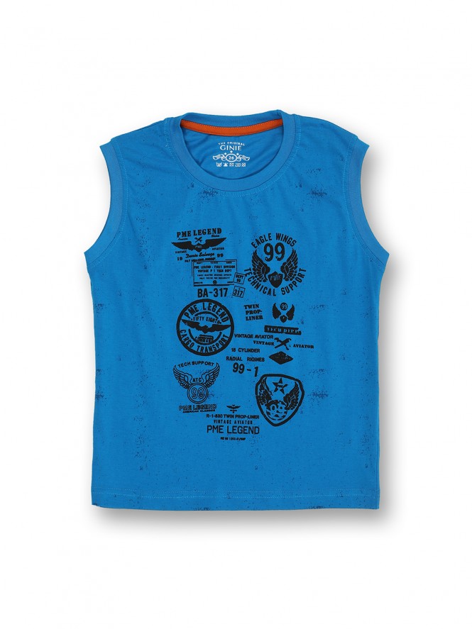 Kids Junior Boys Sleeve Less T-Shirt