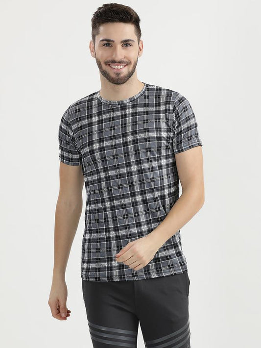 Men Drifit Half Sleeves T-Shirt (Grey)